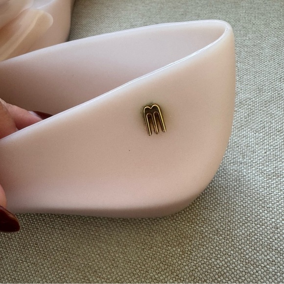 Melissa Big Bows Jelly Ballet Flats Blush Pink Size US 8 EU 39 - Picture 4 of 9